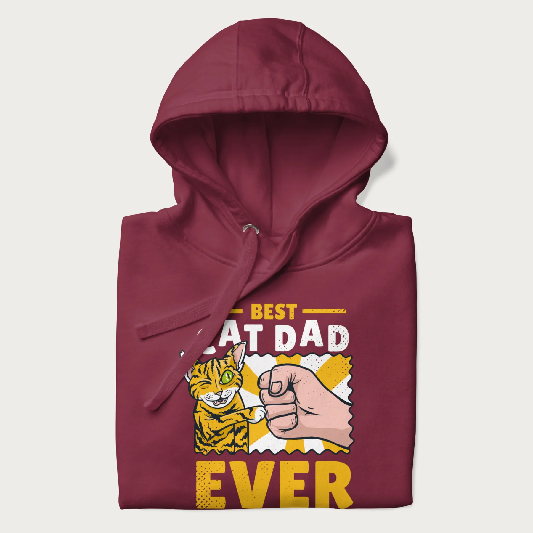 Best Cat Dad Ever Fist Pump Hoodie - Image 13