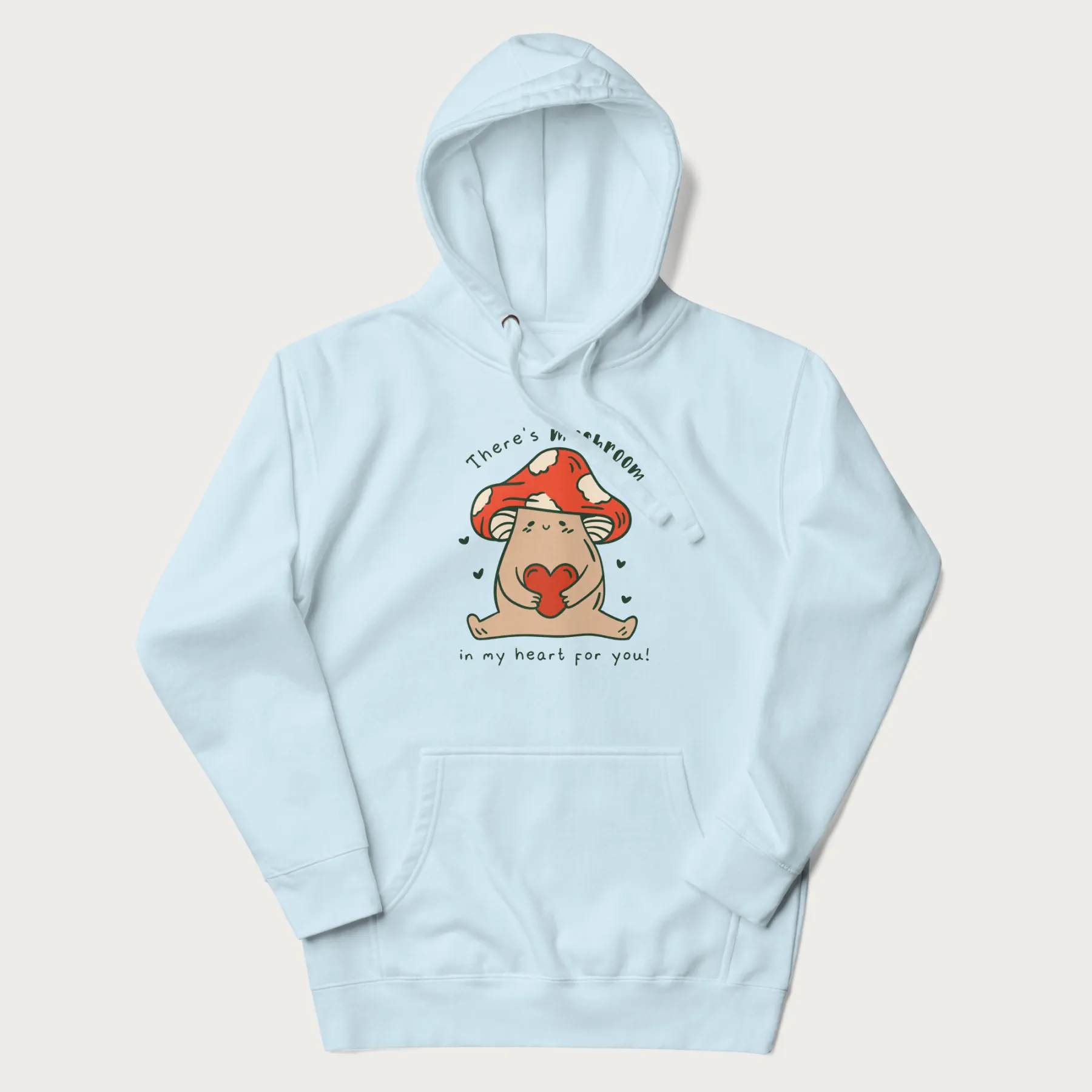 Colored There's Mushroom in My Heart for You Cute Mushroom Hoodie - Image 10