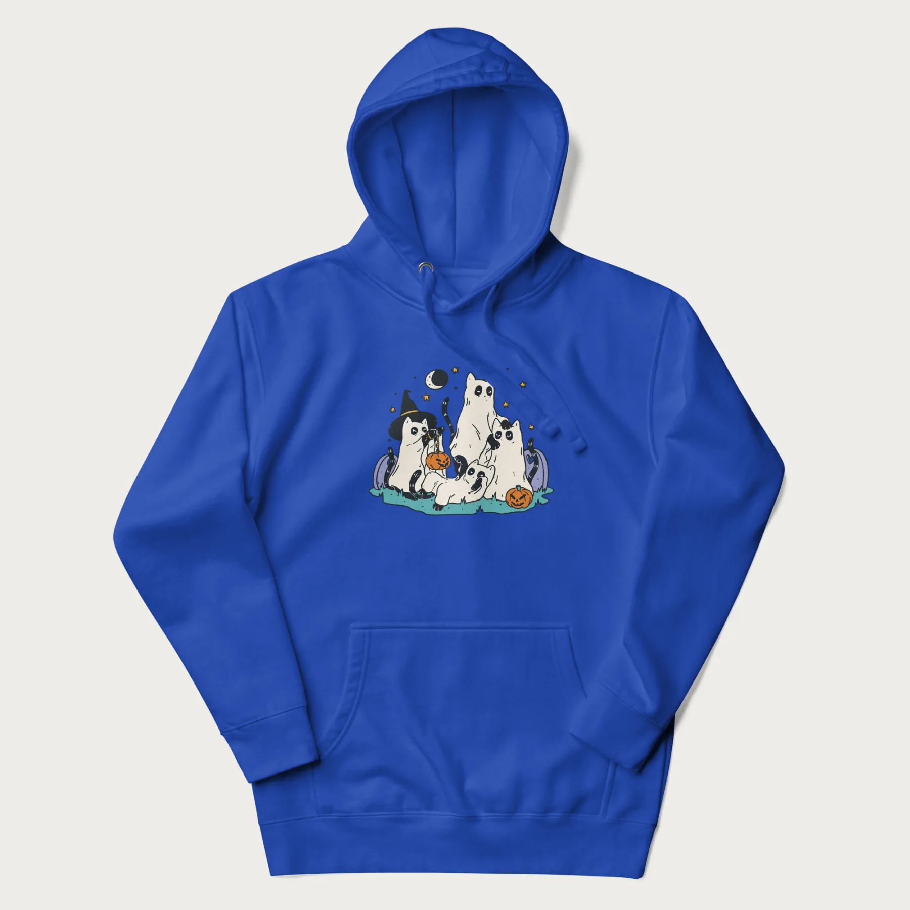 Ghostly Gathering Halloween Cat Hoodie - Image 22