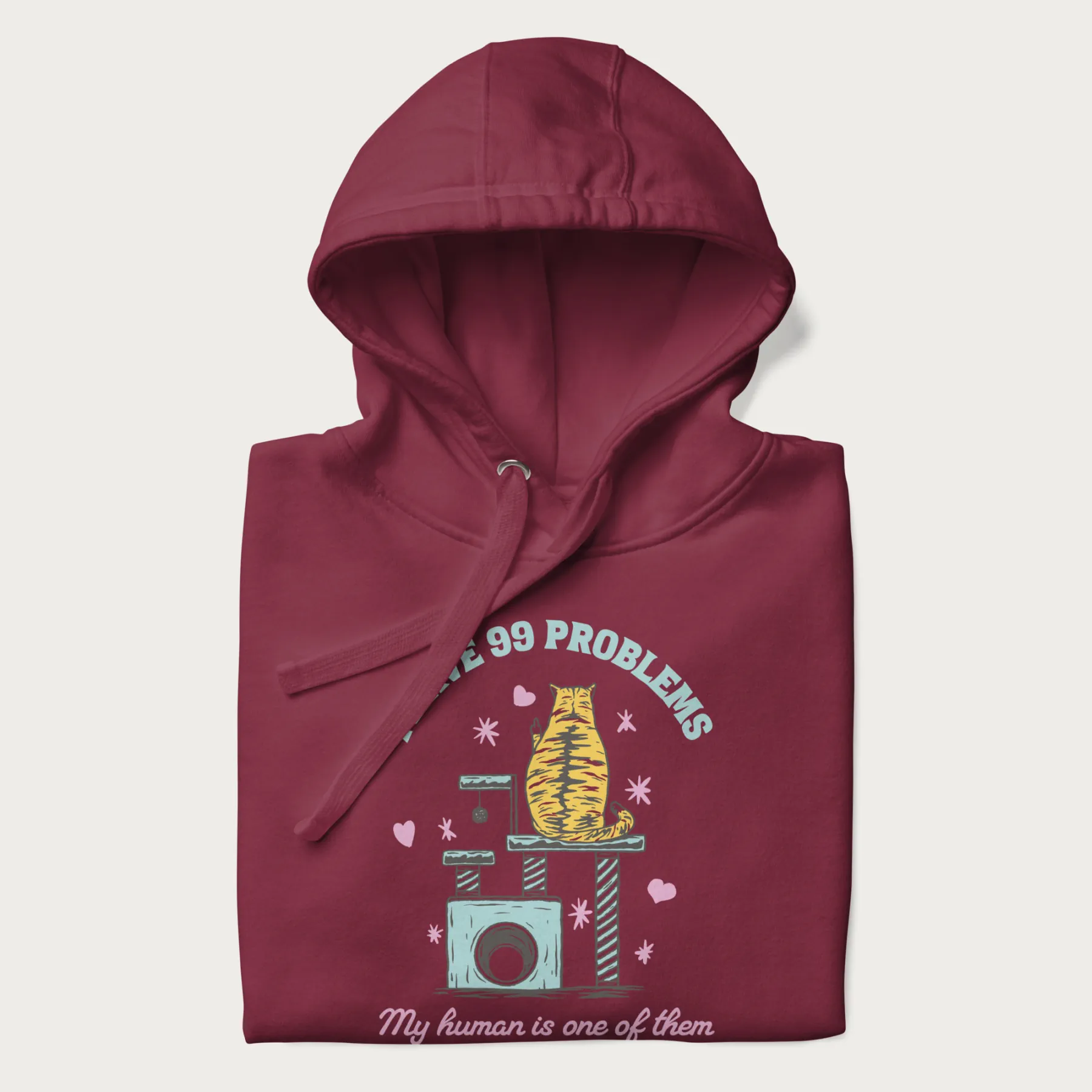I Have 99 Problems Funny Cat Hoodie - Image 11