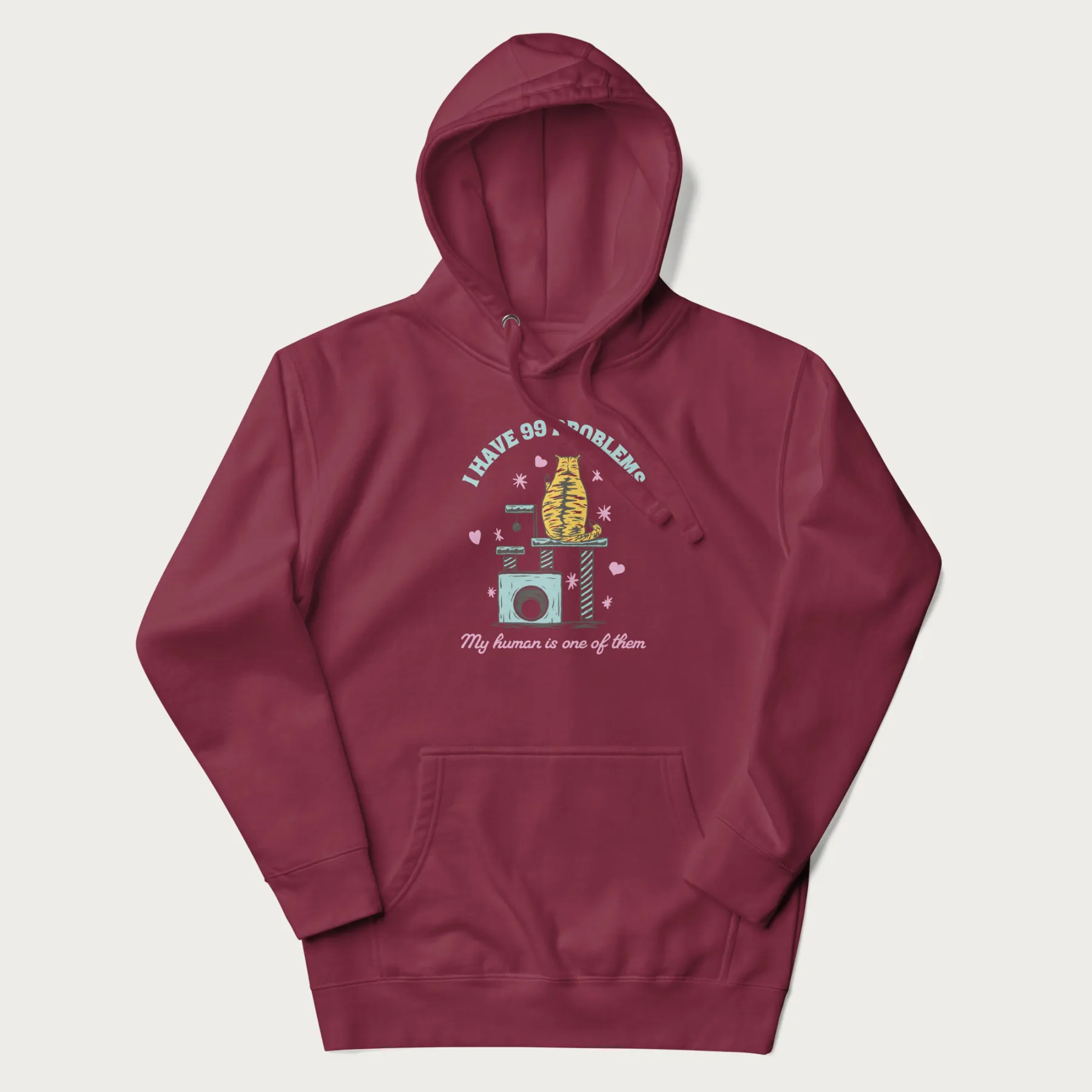 I Have 99 Problems Funny Cat Hoodie - Image 12