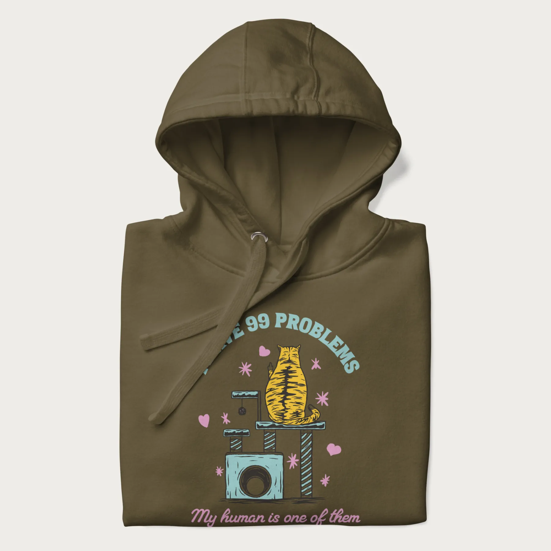 I Have 99 Problems Funny Cat Hoodie - Image 13