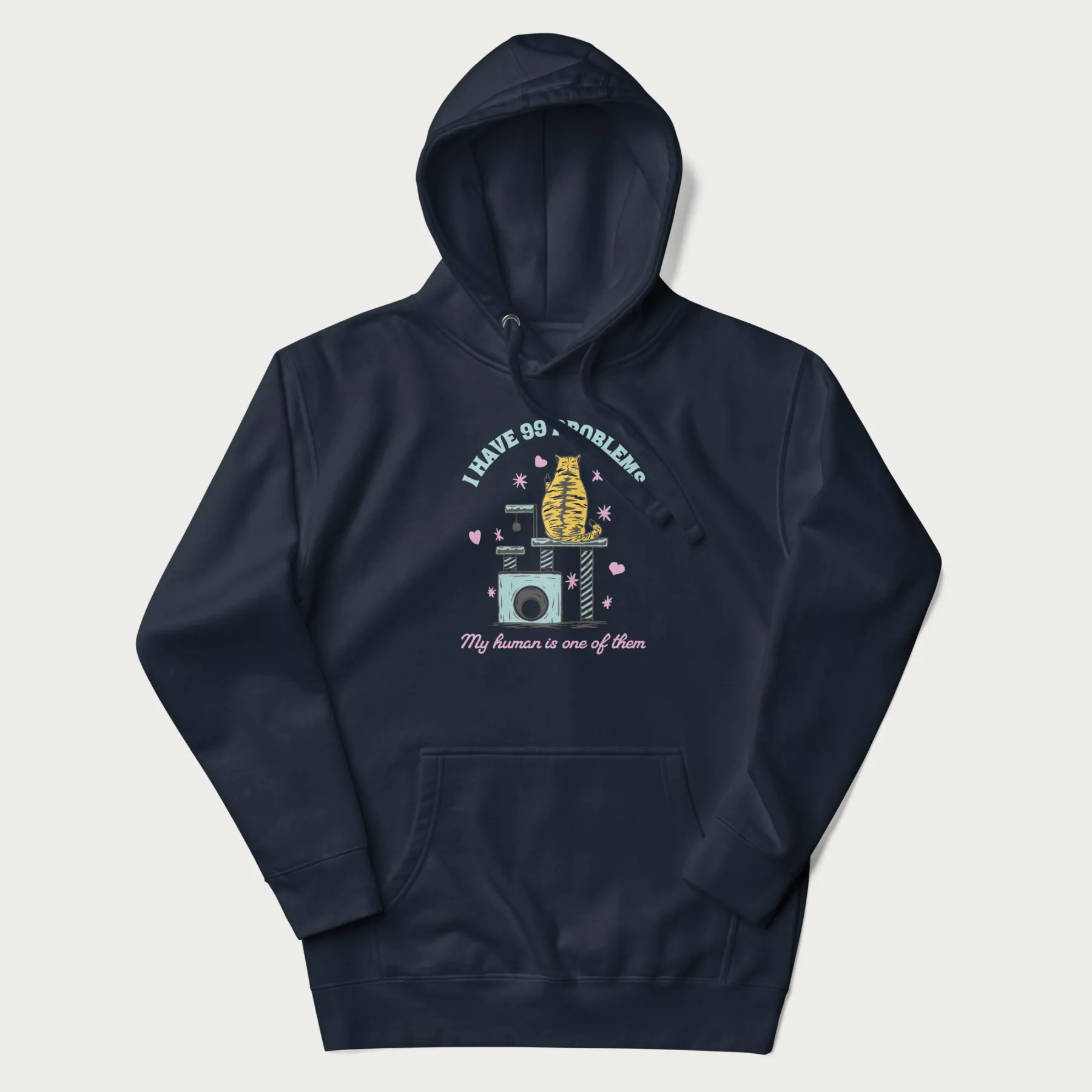 I Have 99 Problems Funny Cat Hoodie - Image 16