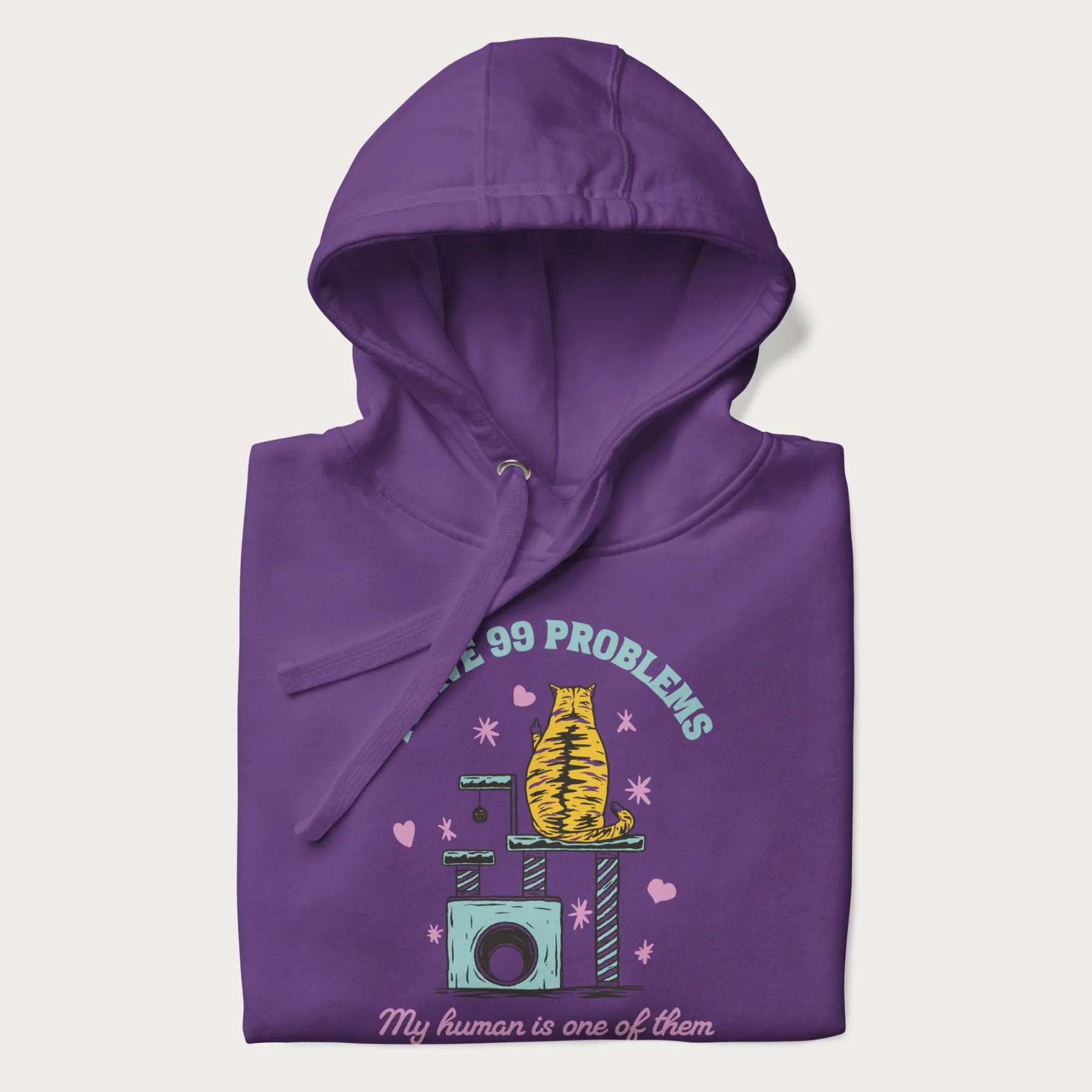 I Have 99 Problems Funny Cat Hoodie - Image 17