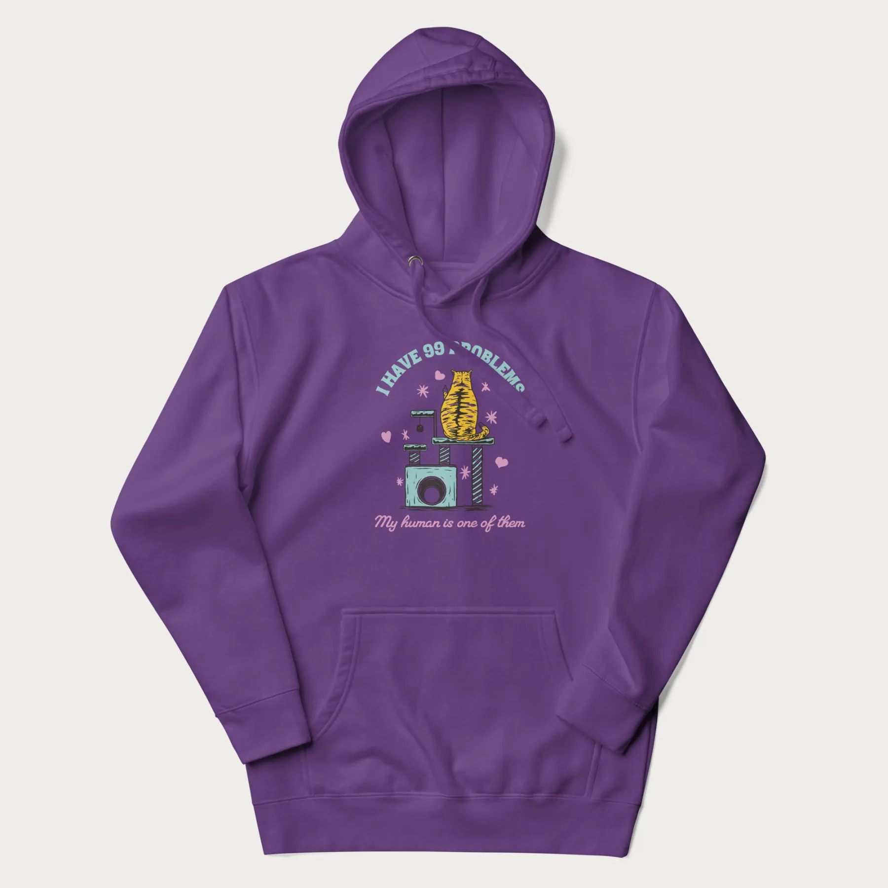 I Have 99 Problems Funny Cat Hoodie - Image 18