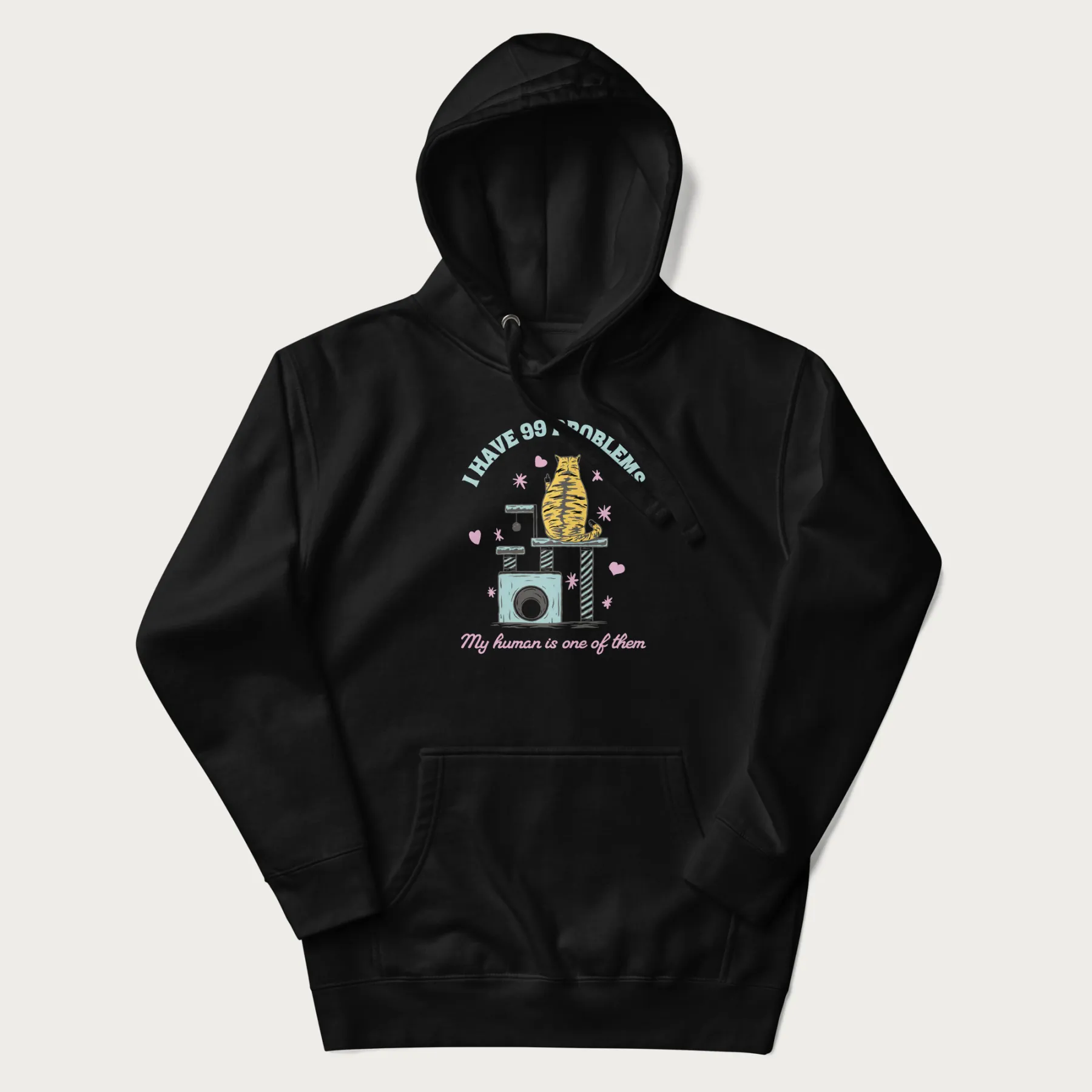 I Have 99 Problems Funny Cat Hoodie - Image 4