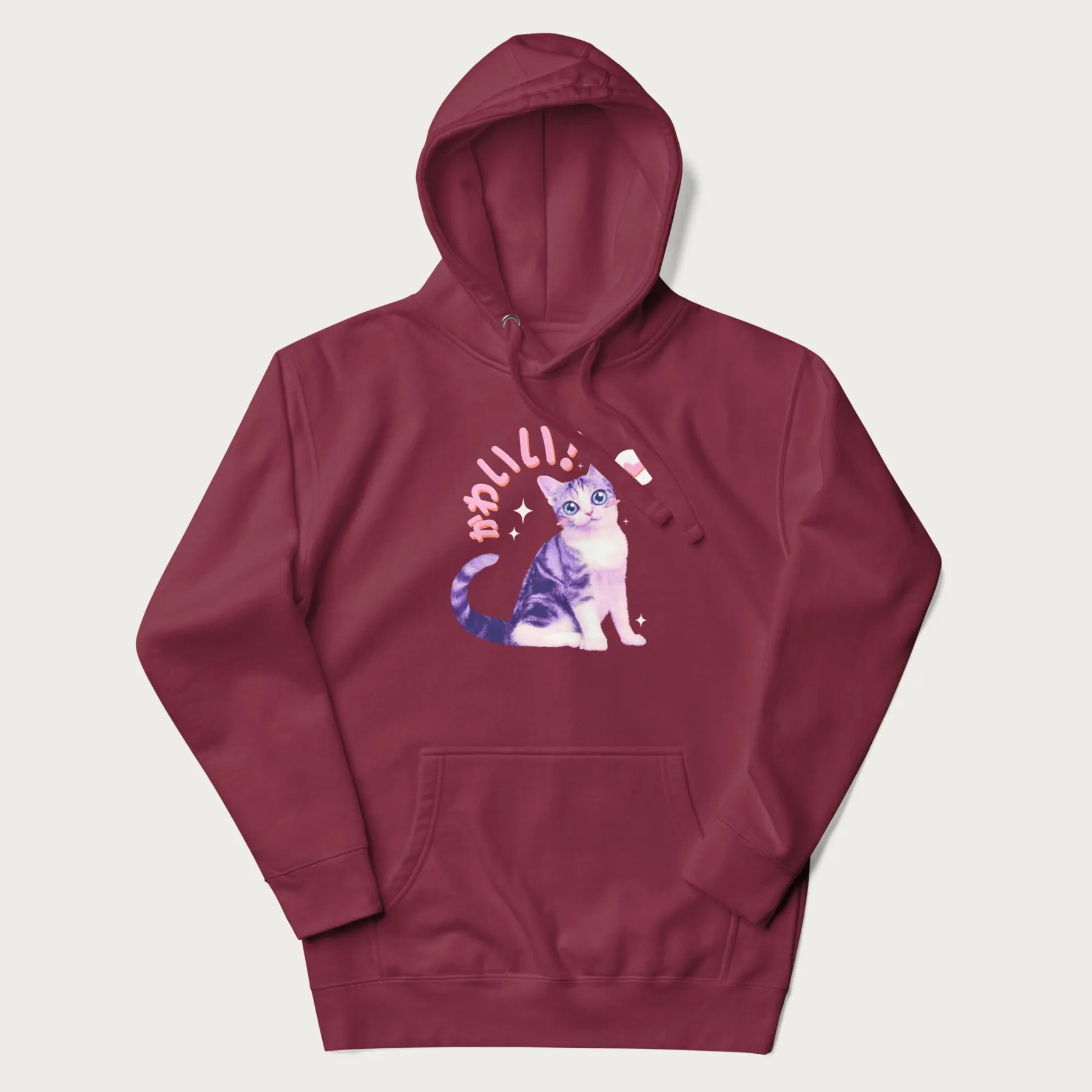 Kawaii Cat Hoodie - Image 16