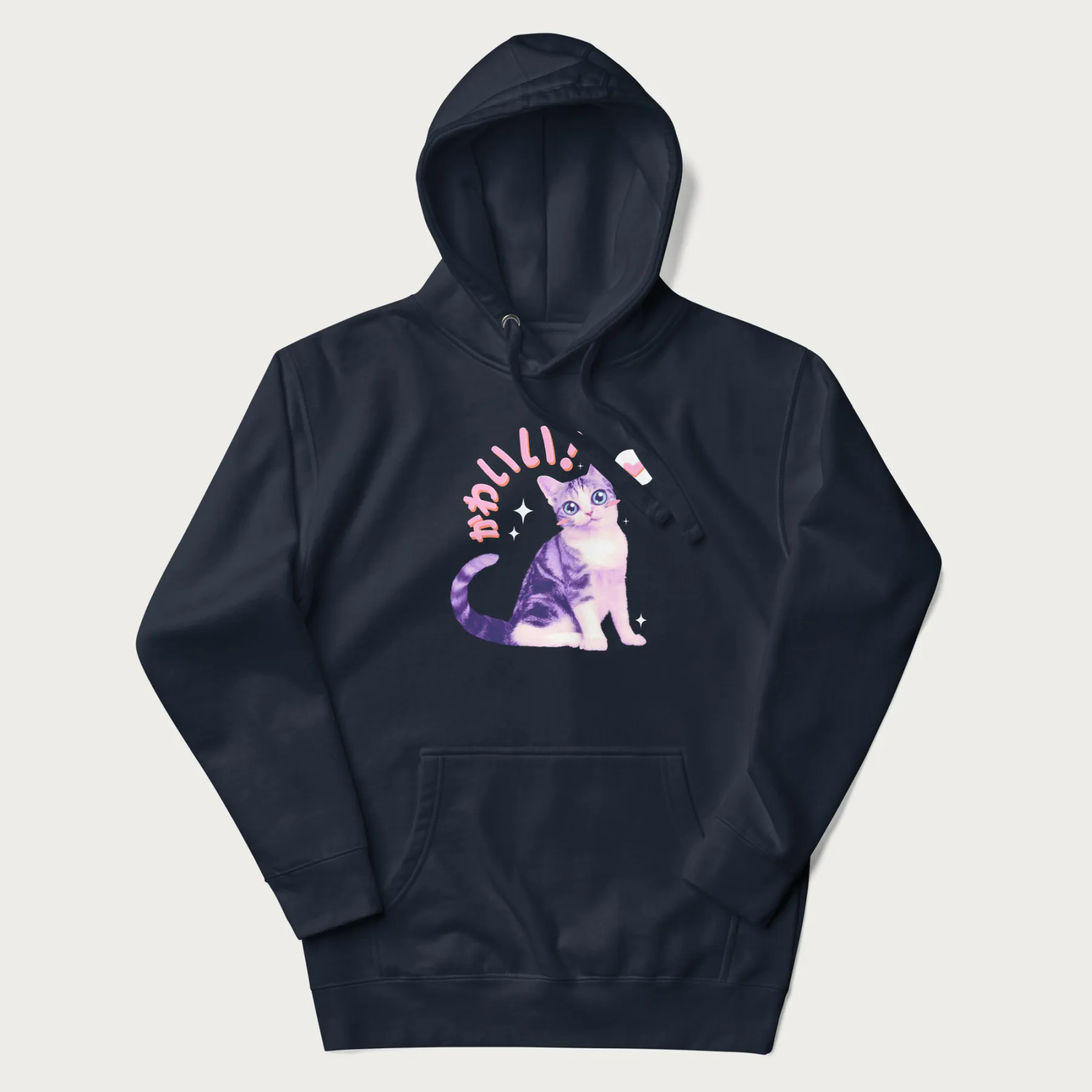 Kawaii Cat Hoodie - Image 20