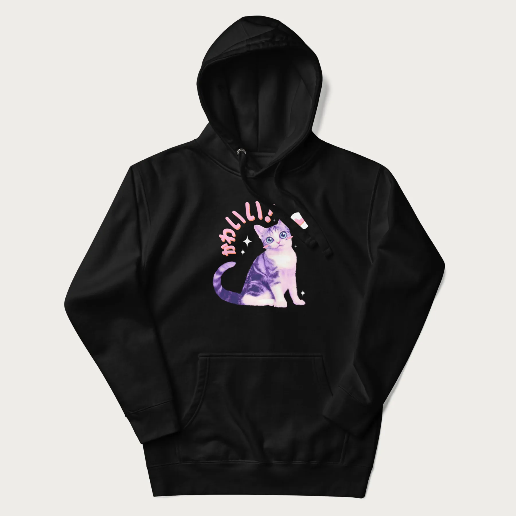 Kawaii Cat Hoodie - Image 4
