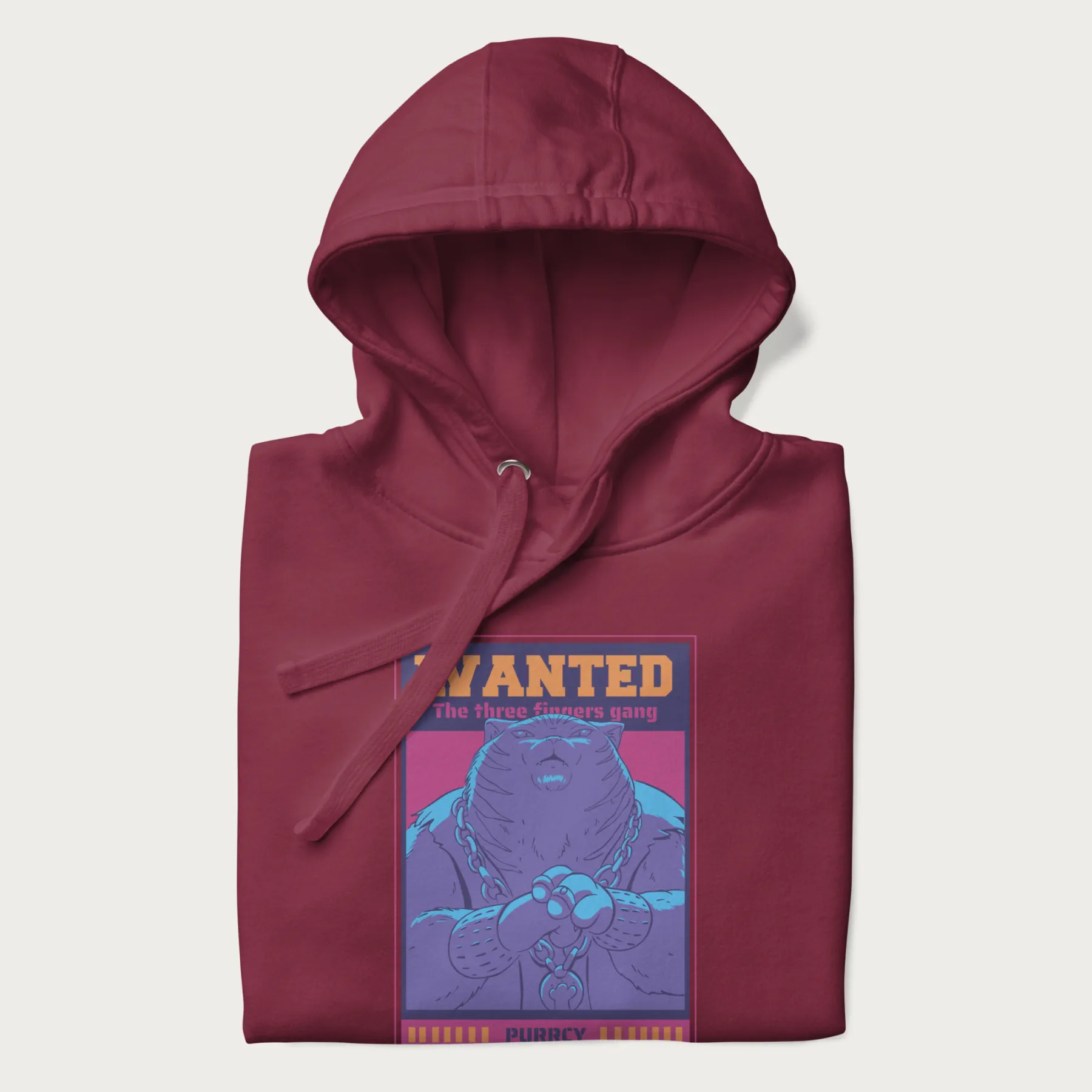 Purrcy 'Three Fingers Gang' Evil Cat Hoodie - Image 13