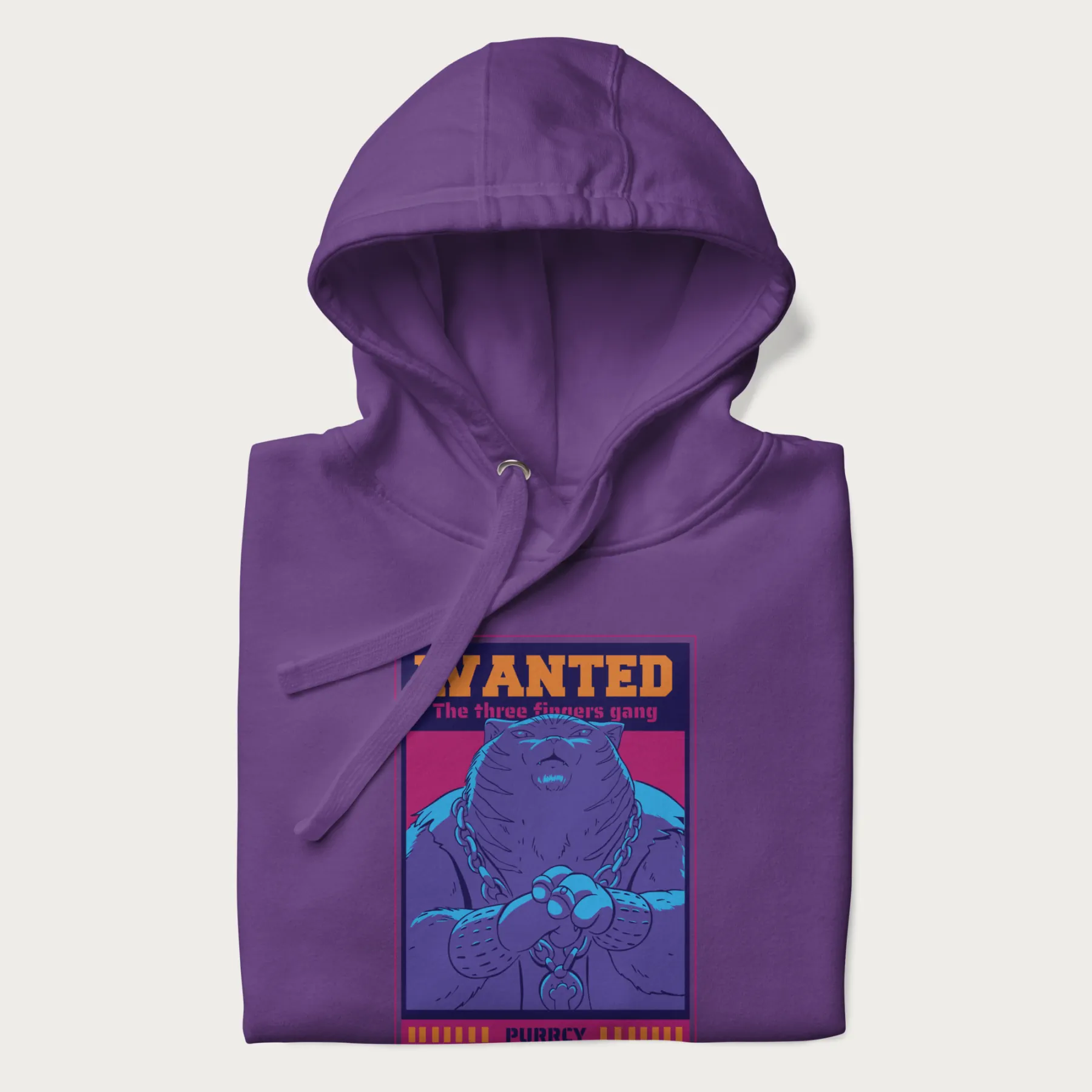 Purrcy 'Three Fingers Gang' Evil Cat Hoodie - Image 17