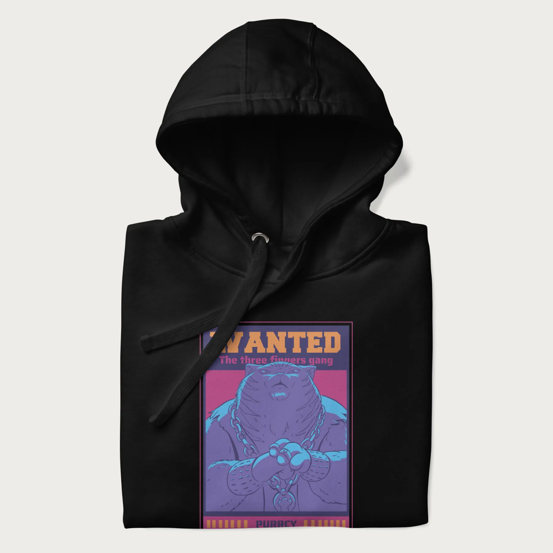 Purrcy 'Three Fingers Gang' Evil Cat Hoodie - Image 3