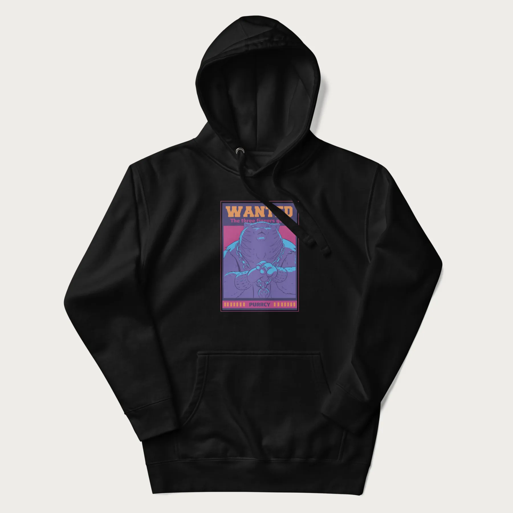 Purrcy 'Three Fingers Gang' Evil Cat Hoodie - Image 4