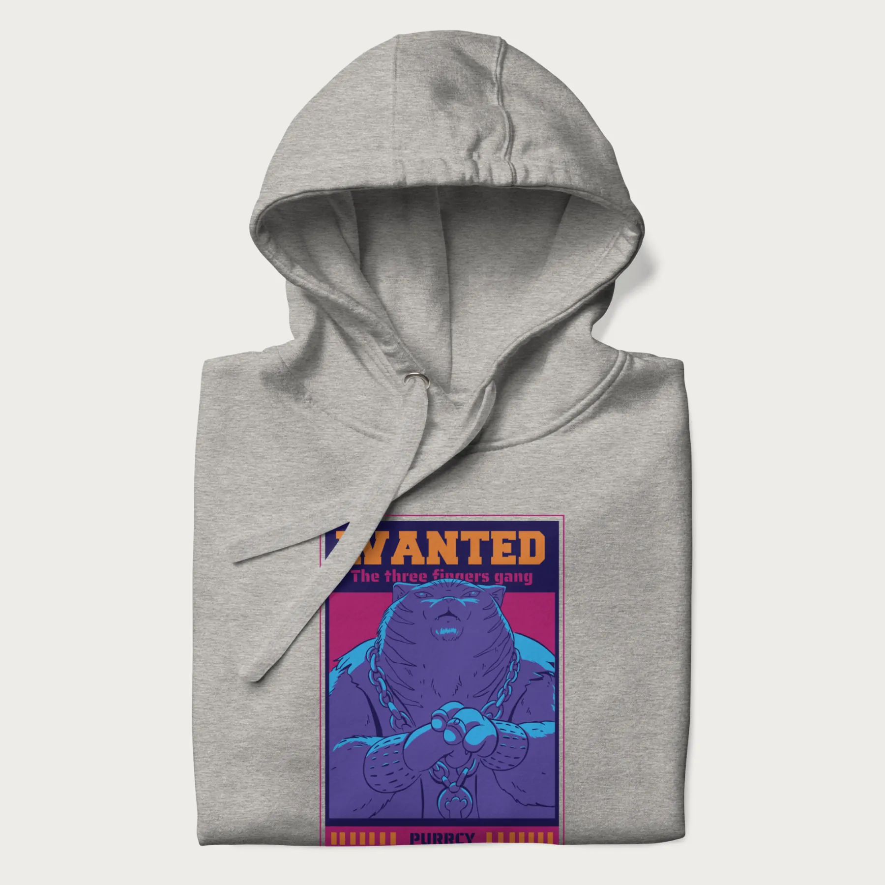 Purrcy 'Three Fingers Gang' Evil Cat Hoodie - Image 5