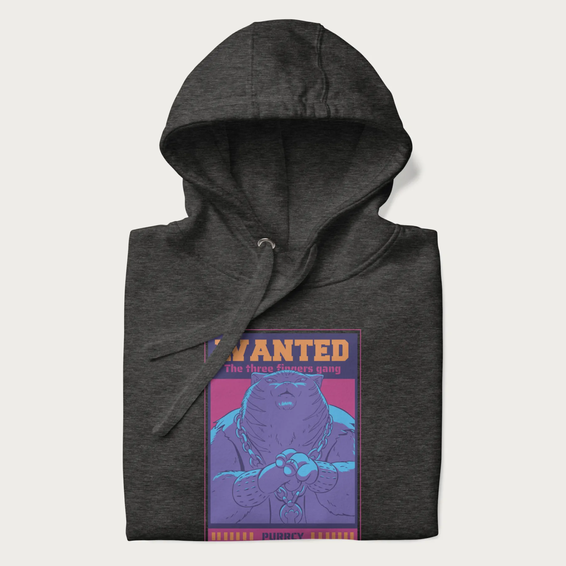 Purrcy 'Three Fingers Gang' Evil Cat Hoodie - Image 7