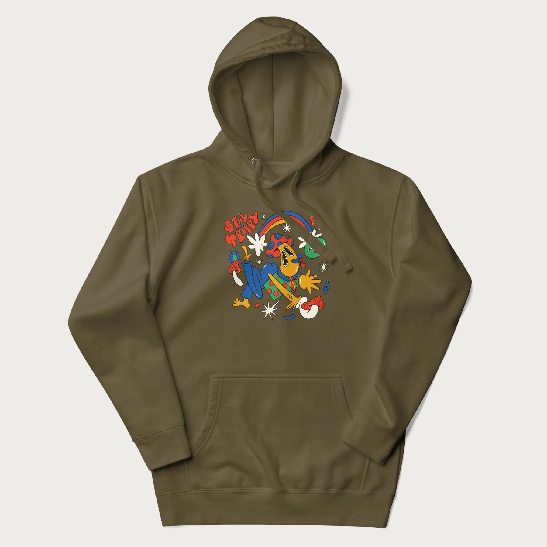 "Stay Trippy" Mushroom Psychedelic Hoodie - Image 18